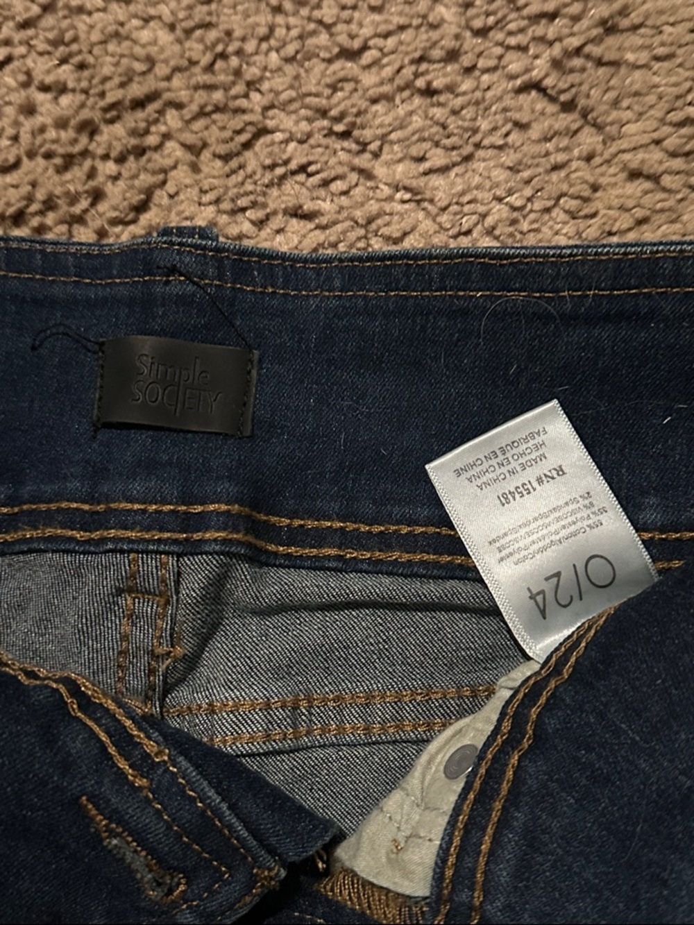 Women’s Dark Blue Boot Cut Jeans - 0/24